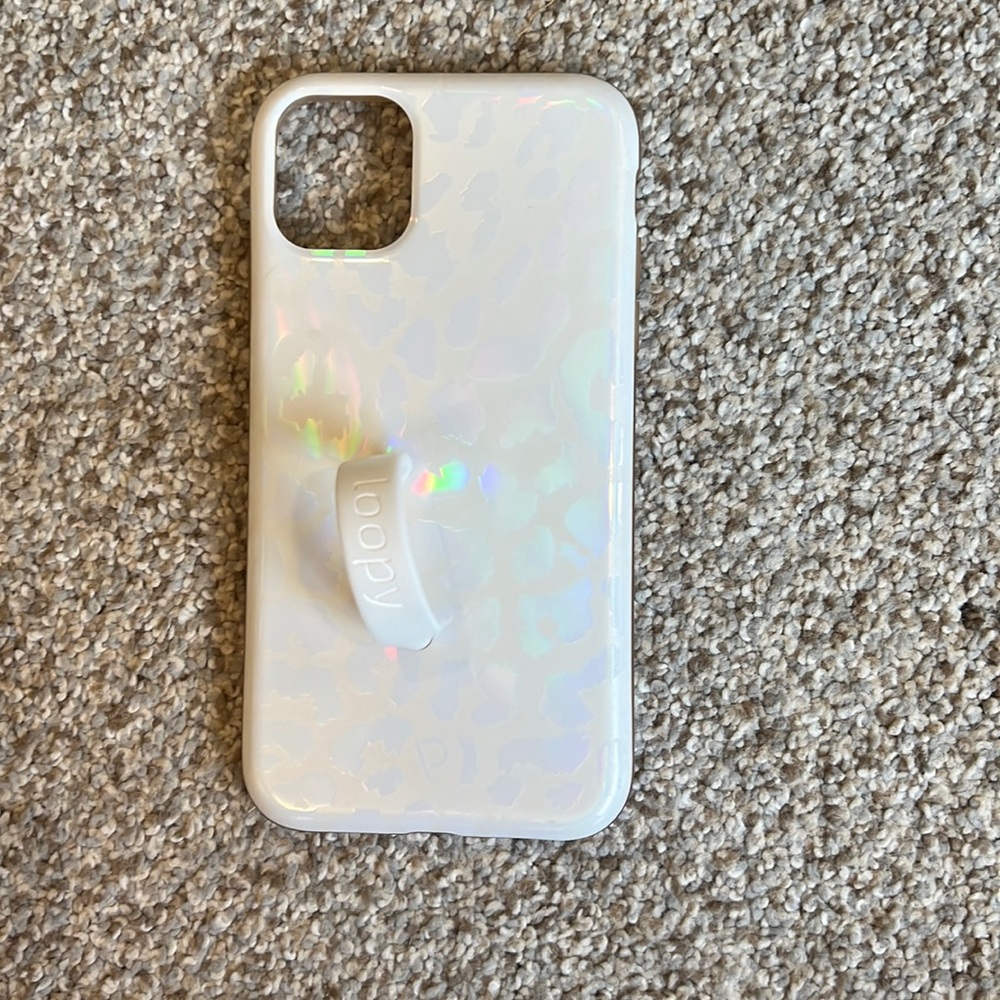 Loopy Case white iridescent for iPhone XR